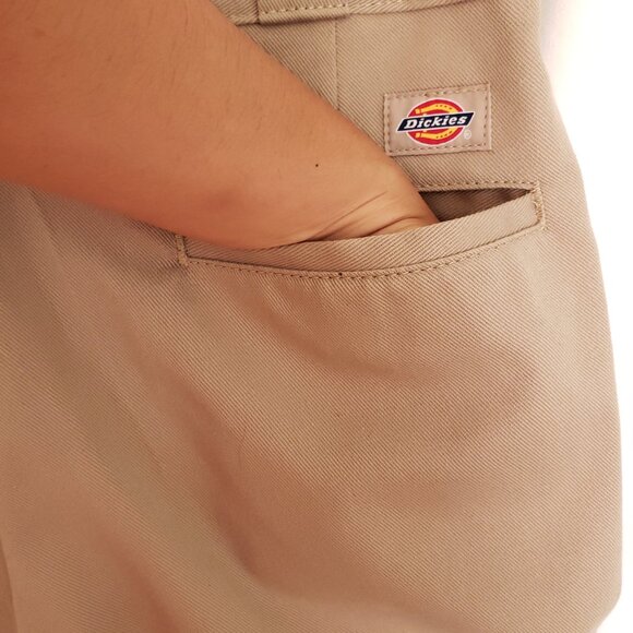Dickies 874 Original Fit Flex Khaki Beige Straight Pants Size 34x32 - Picture 15 of 16